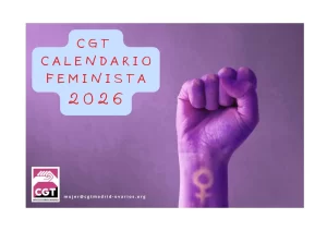 Calendario Feminista 2026 de CGT Oficios Varios de Madrid